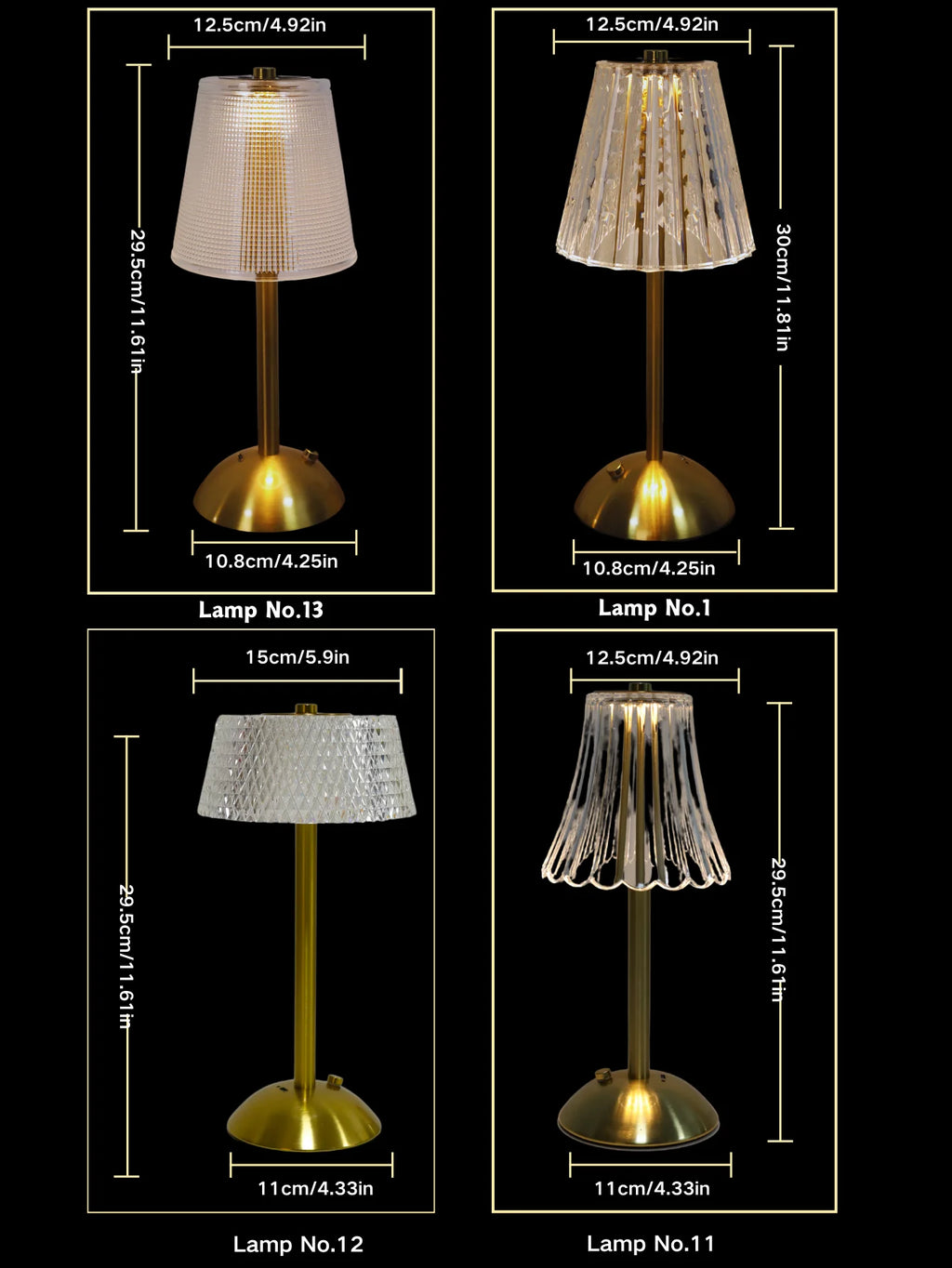 Rechargeable Touch LED Desktop Lamp