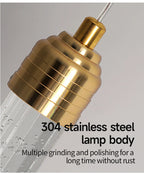 Luxury Crystal Pendant Light with Gold Fixtures 35CM Modern Hanging Lamp – photo 24