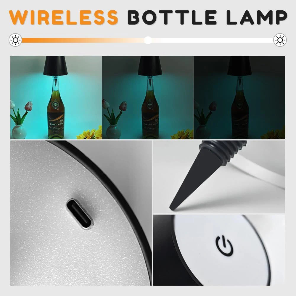 USB Rechargeable Bottle Table Lamp