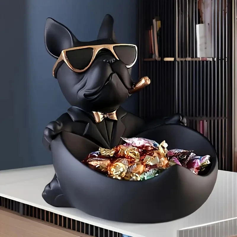 Bulldog Sunglasses Storage Statue and Organizer