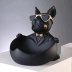 French Bulldog Resin Storage Statue and Coin Bank