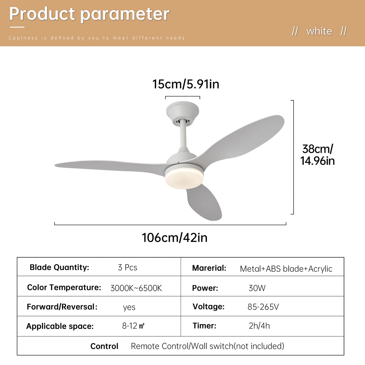 25-Inch 42-Inch 52-Inch Low Profile LED Ceiling Fan Light with Remote Control Indoor Outdoor – photo 31