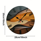 Nordic Silent Round Fiberboard Wall Clock