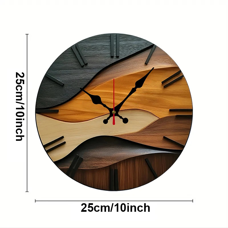 Nordic Silent Round Fiberboard Wall Clock