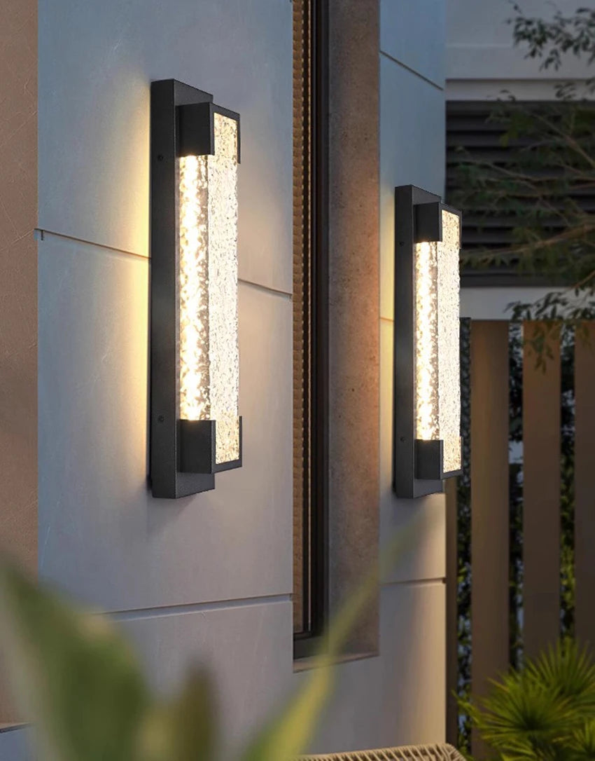 Waterproof Modern Stainless Steel Long Strip Outdoor Porch Wall Light – photo 4