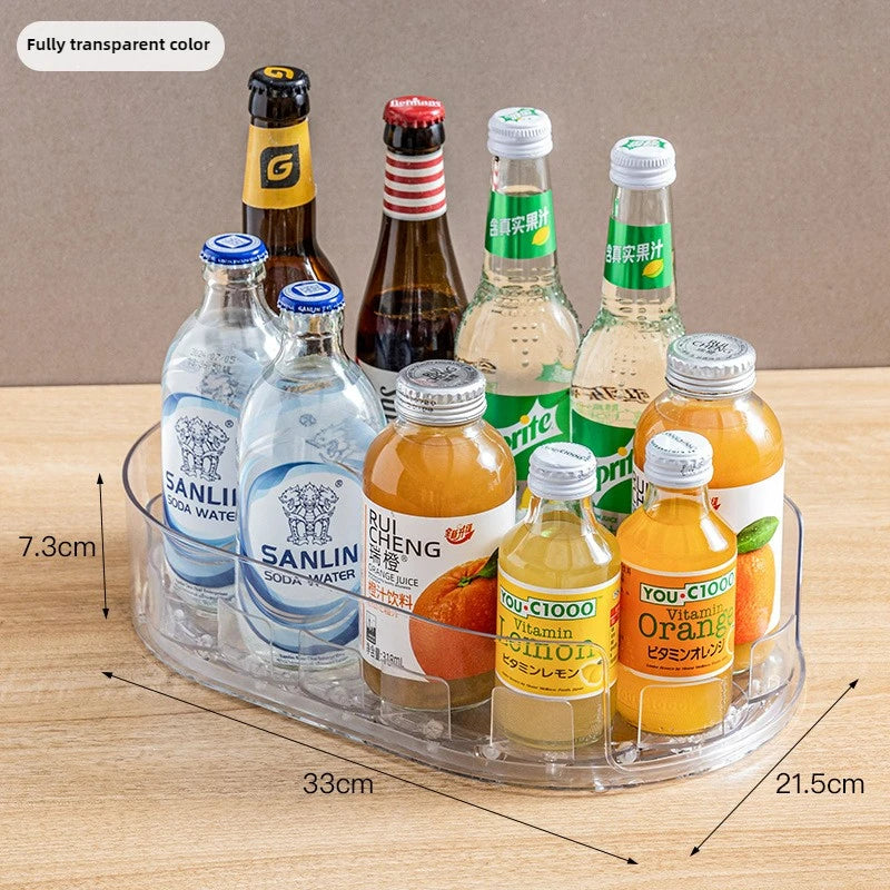 360° Rotating Refrigerator Storage Organizer