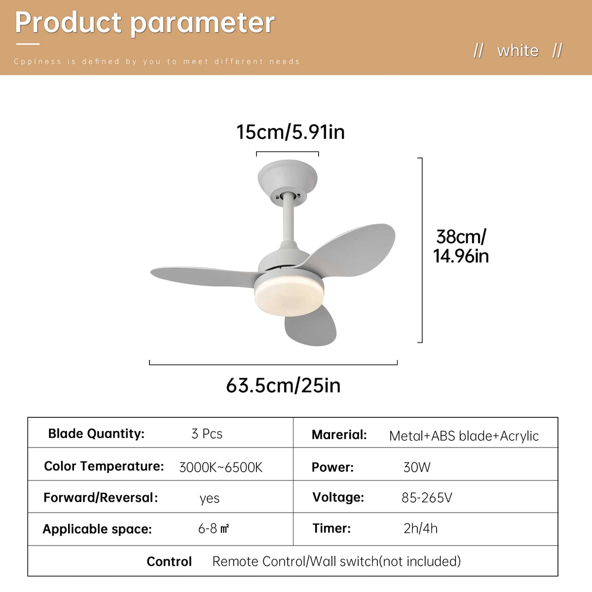 25-Inch 42-Inch 52-Inch Low Profile LED Ceiling Fan Light with Remote Control Indoor Outdoor – photo 28