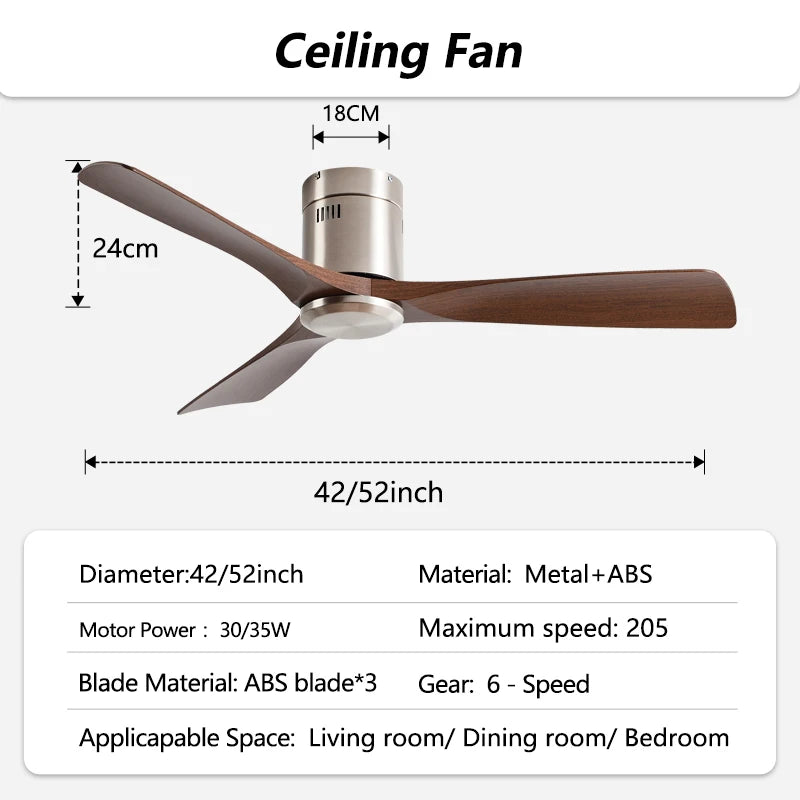 52-Inch Ultra Thin DC Motor LED Ceiling Fan Light with Remote Control Bedroom – photo 26