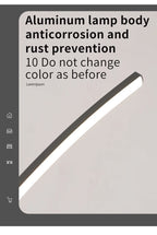 Contemporary Sleek LED Arc Adjustable Brightness Pendant Light with App Dimming – photo 12
