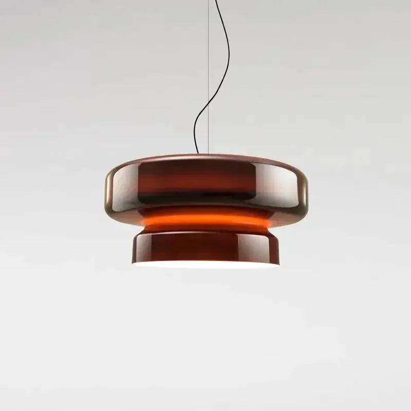 Designer Modern Round Glass LED Pendant Chandelier Living Room Bedroom – photo 7