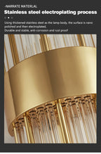 Nordic Luxury Crystal Stainless Steel Black Gold LED Wall Light – photo 5