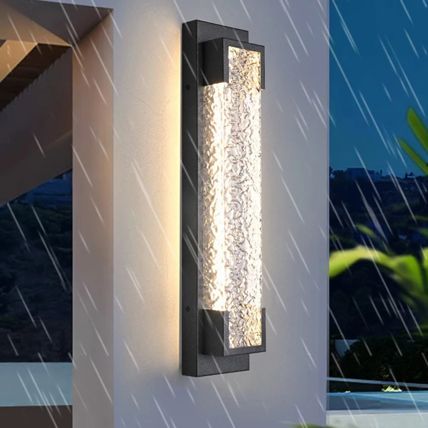 Waterproof Modern Stainless Steel Long Strip Outdoor Porch Wall Light – photo 2