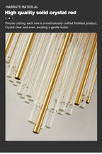 Nordic Luxury Crystal Stainless Steel Black Gold LED Wall Light – photo 4