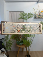 Decorative Wooden Wall Hooks and Storage Shelf