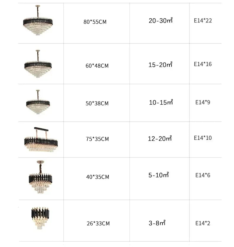 Luxury Black Gold Crystal Round LED Chandelier Pendant Light Tricolor – photo 22