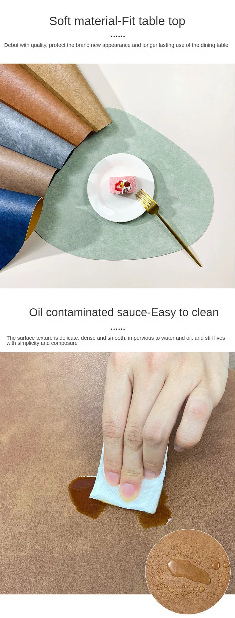 Nordic PU Leather-Look Insulated Placemat