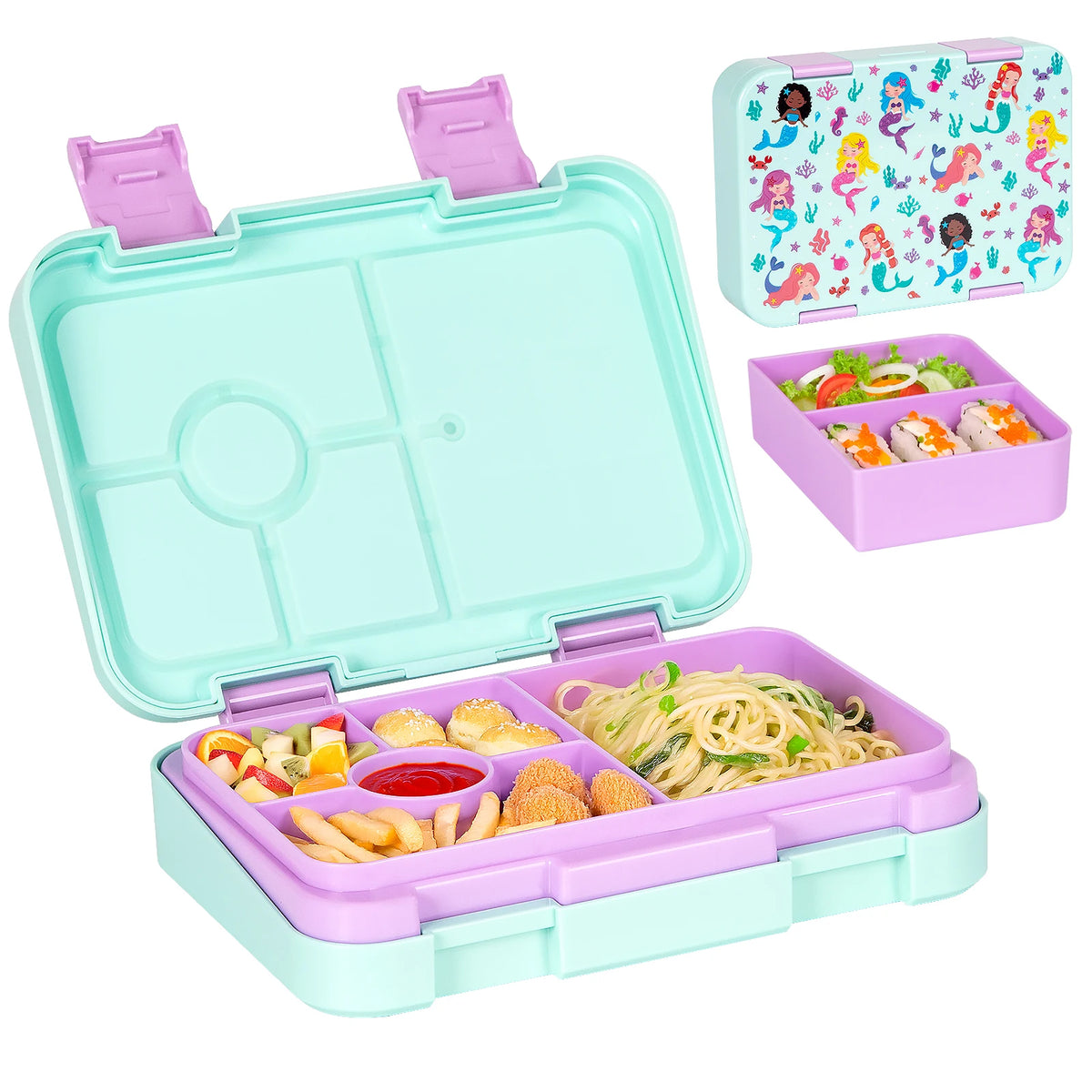 Kids Leak-Proof Microwave-Safe Bento Lunch Box