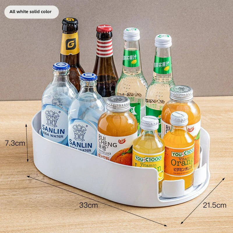 360° Rotating Refrigerator Storage Organizer