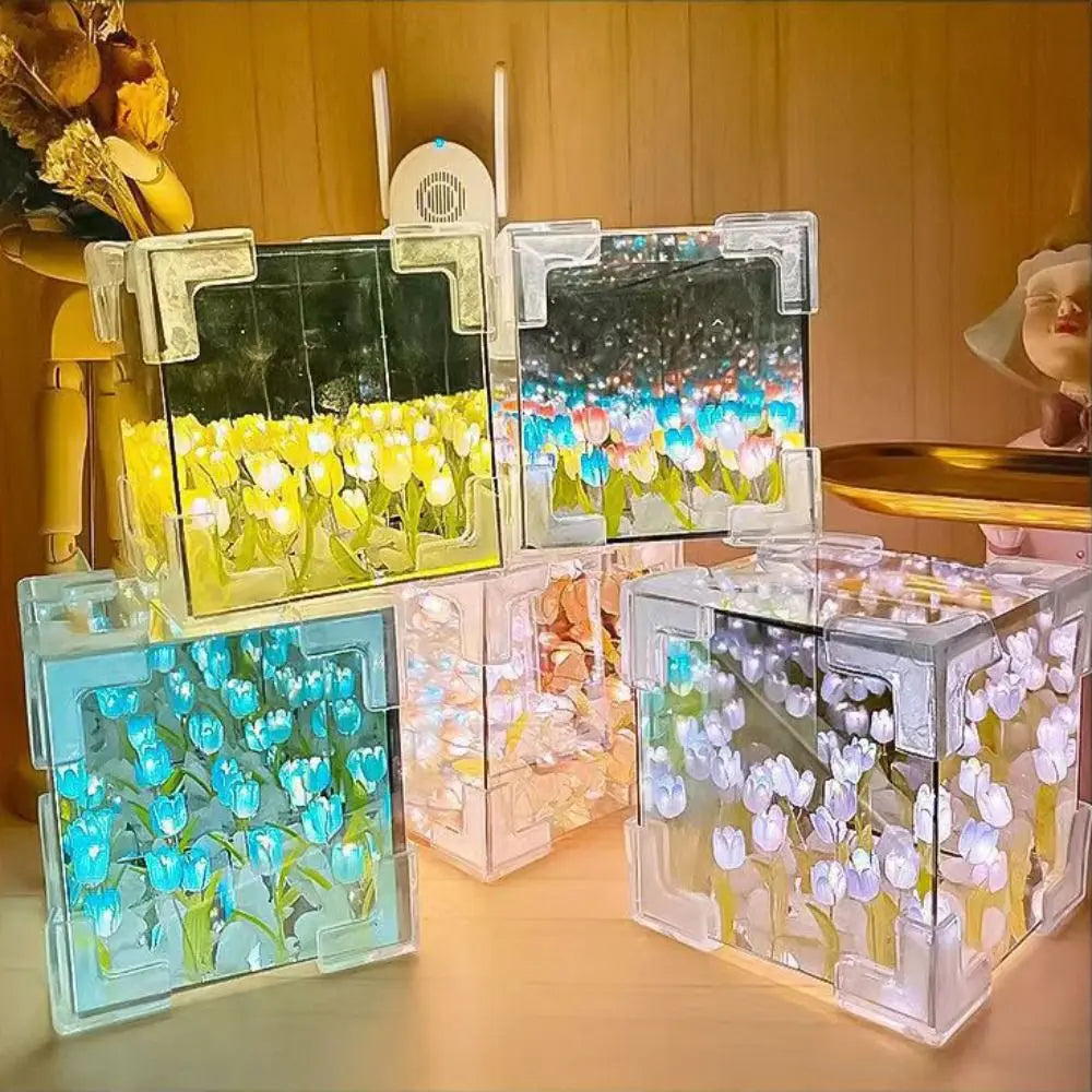 DIY Tulip Mirror 2-in-1 LED Night Light