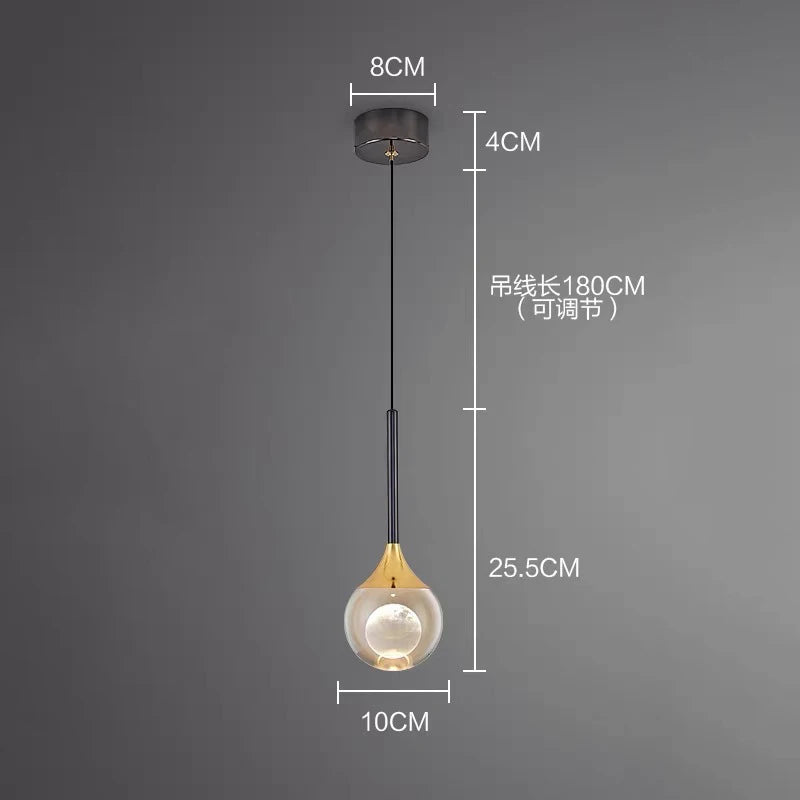 Modern Luxury Creative Tricolor LED Pendant Light for Bar Counter – photo 25