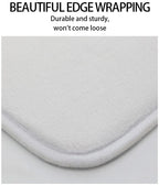 Coastal Absorbent Machine-Washable Bathroom Mat
