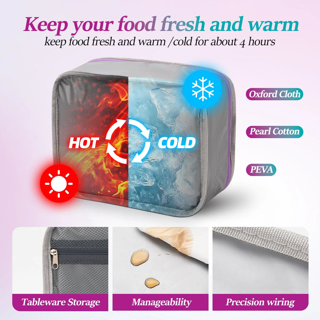 Kids Leak-Proof Microwave-Safe Bento Lunch Box