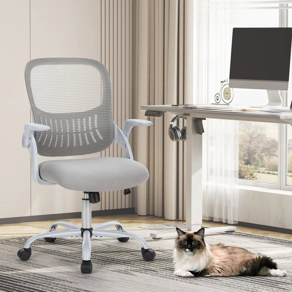 Ergonomic Adjustable Height Mesh Lumbar Support Swivel Rolling Office Gaming Chair