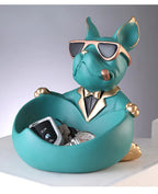 French Bulldog Resin Storage Statue and Coin Bank