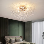 Crystal Nordic Dandelion Fireball Shape LED Ceiling Chandelier Light Living Room Bedroom – photo 2