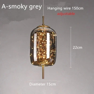 Modern LED Glass Pendant Light Chandelier Bedroom Dining Room – photo 24