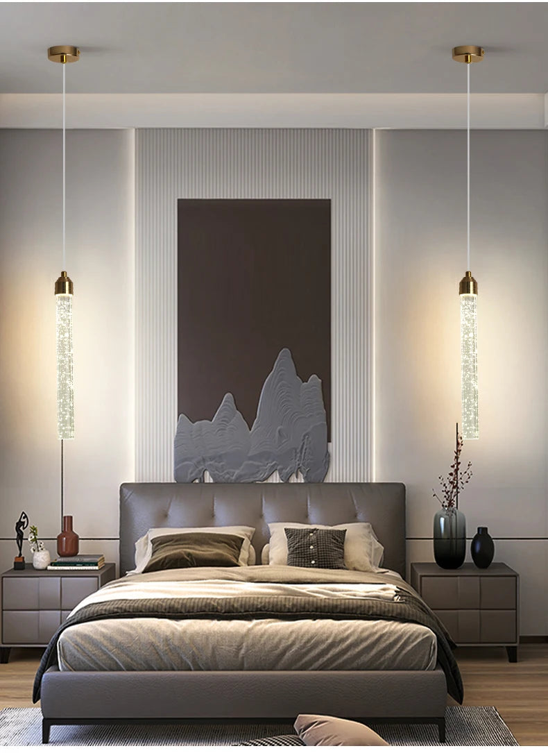 Luxury Crystal Pendant Light with Gold Fixtures 35CM Modern Hanging Lamp – photo 15