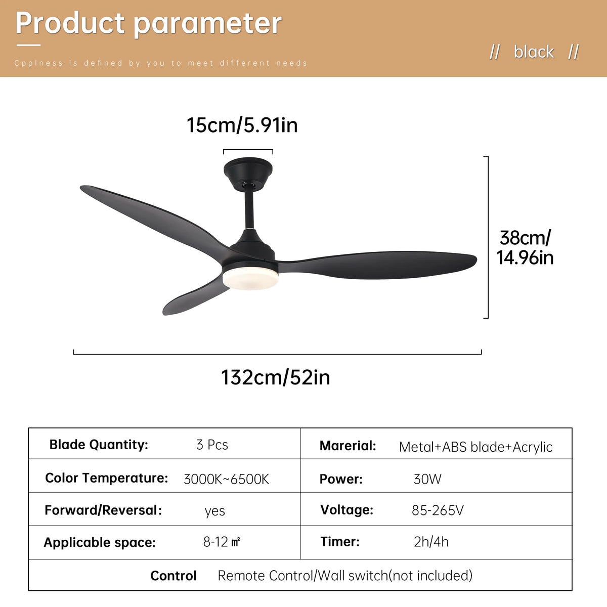25-Inch 42-Inch 52-Inch Low Profile LED Ceiling Fan Light with Remote Control Indoor Outdoor – photo 23