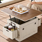 Japanese-Style Folding Storage Box with Wood Lid