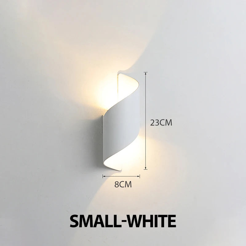 Waterproof Spiral Design Modern Nordic 10W LED Outdoor Wall Light – photo 29