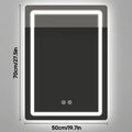 Dimmable Anti Fog Rectangle LED Wall Mounted Vanity Bathroom Mirror – photo 7