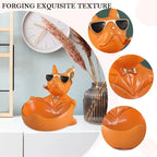 French Bulldog Resin Storage Statue and Coin Bank
