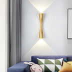 Waterproof IP65 Gold Aluminum LED Wall Light Bedroom Bedside Fixture – photo 3
