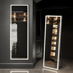 LED Aluminum Alloy Frame Full Length Standing Hanging Wall Mounted Mirror Home – photo 5