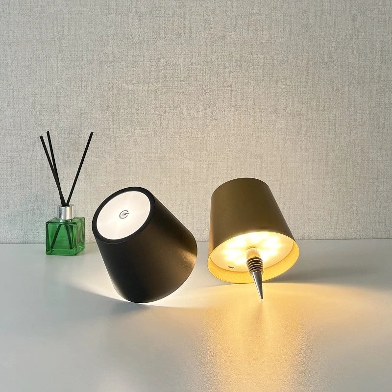 USB Rechargeable Bottle Table Lamp