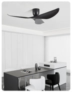 52-Inch 60-Inch Vintage Industrial DC Motor Ceiling Fan with Remote Control