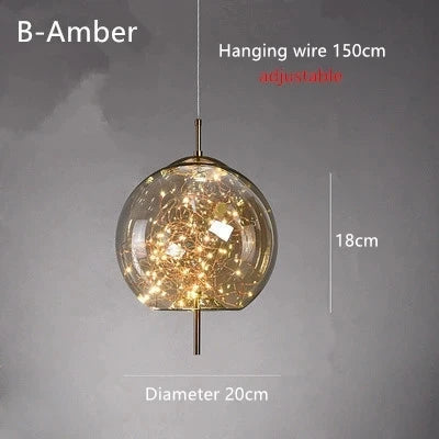 Modern LED Glass Pendant Light Chandelier Bedroom Dining Room – photo 27