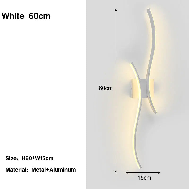 Nordic Aluminum LED Wall Sconce Lights Bedroom Bedside Foyer Kitchen – photo 9