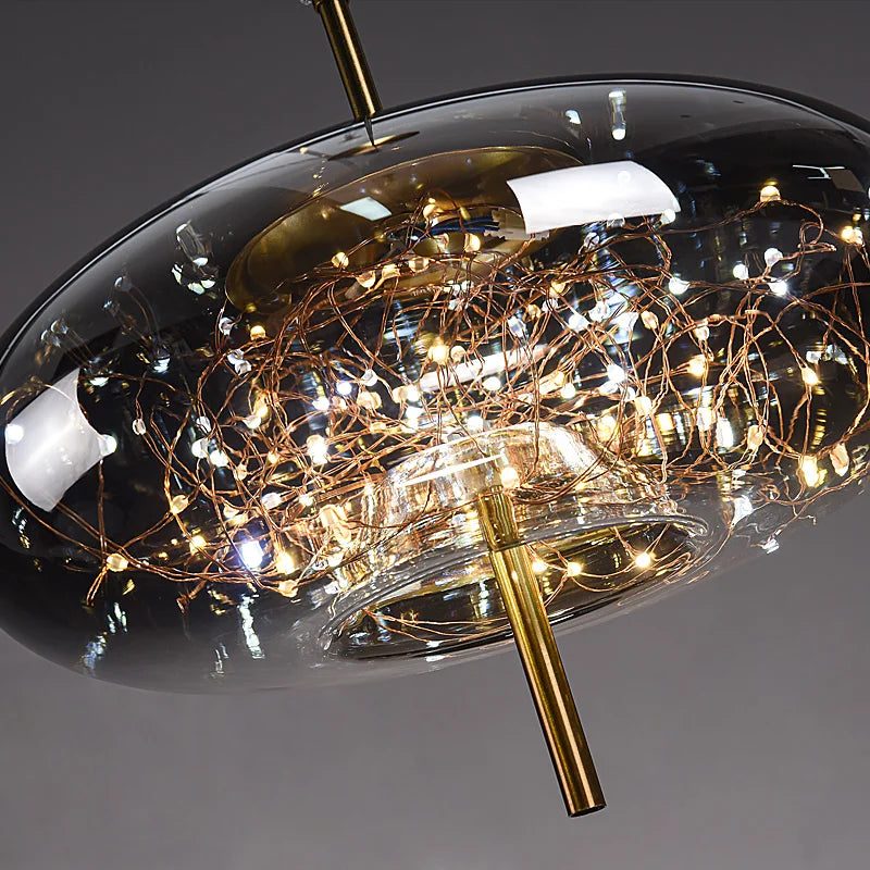 Modern LED Glass Pendant Light Chandelier Bedroom Dining Room – photo 22