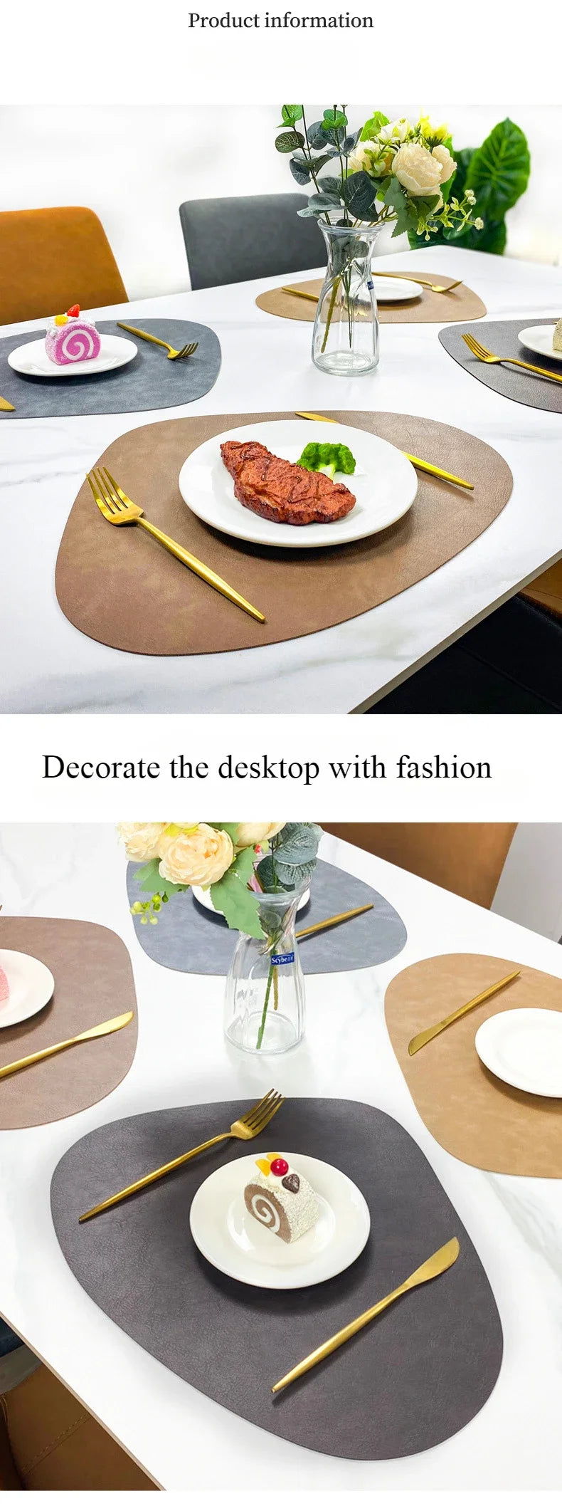 Nordic PU Leather-Look Insulated Placemat