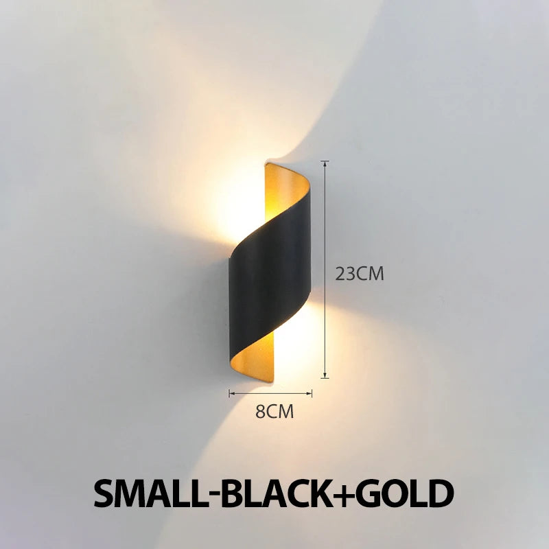 Waterproof Spiral Design Modern Nordic 10W LED Outdoor Wall Light – photo 30