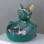 French Bulldog Resin Storage Statue and Coin Bank