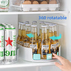 360° Rotating Refrigerator Storage Organizer