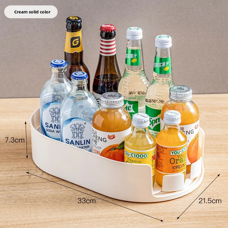 360° Rotating Refrigerator Storage Organizer