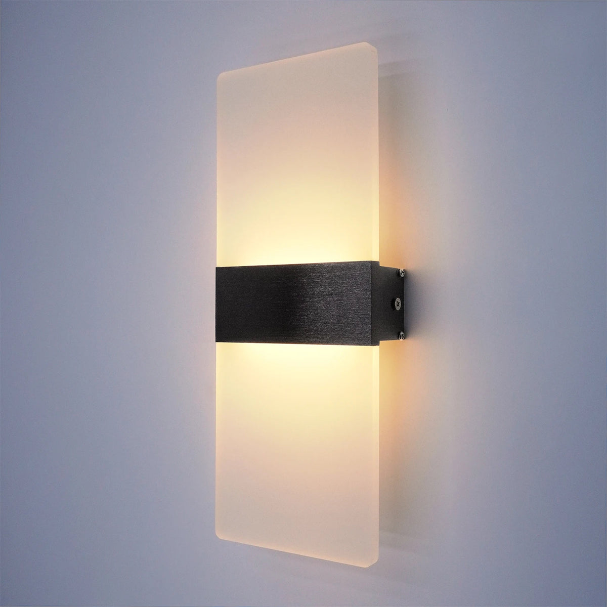 Modern Minimalist Aluminum Acrylic 12W LED Hardwire Wall Light – photo 11