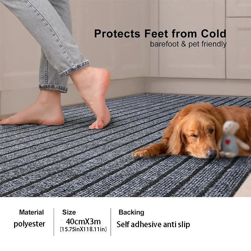 Self-Adhesive Non-Slip Striped Floor Runner